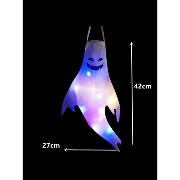 LED Halloween Light Ghost Shaped Hanging Lamp For Party Bar Decor‎ Outdoor - Picture 1 of 7